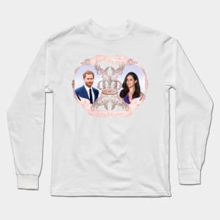 Harry and Meghan #royalwedding Rose Gold Long Sleeve T-Shirt